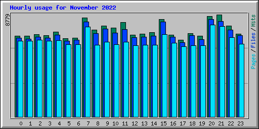 Hourly usage for November 2022