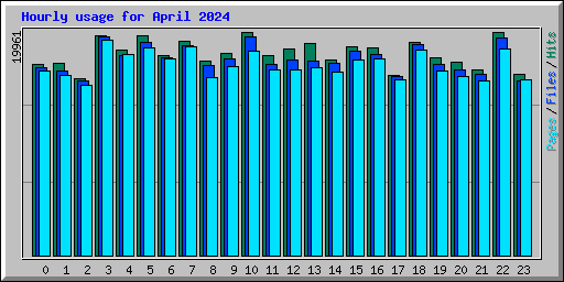 Hourly usage for April 2024